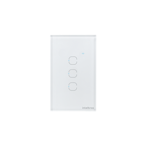 Interruptor Inteligente Touch Wi-Fi 3 Teclas EWS 1003 Branco Intelbras