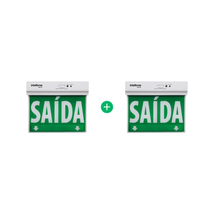 Kit Placa de Sinalização Face Única PSA 125 Intelbras - 2 peças